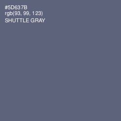#5D637B - Shuttle Gray Color Image